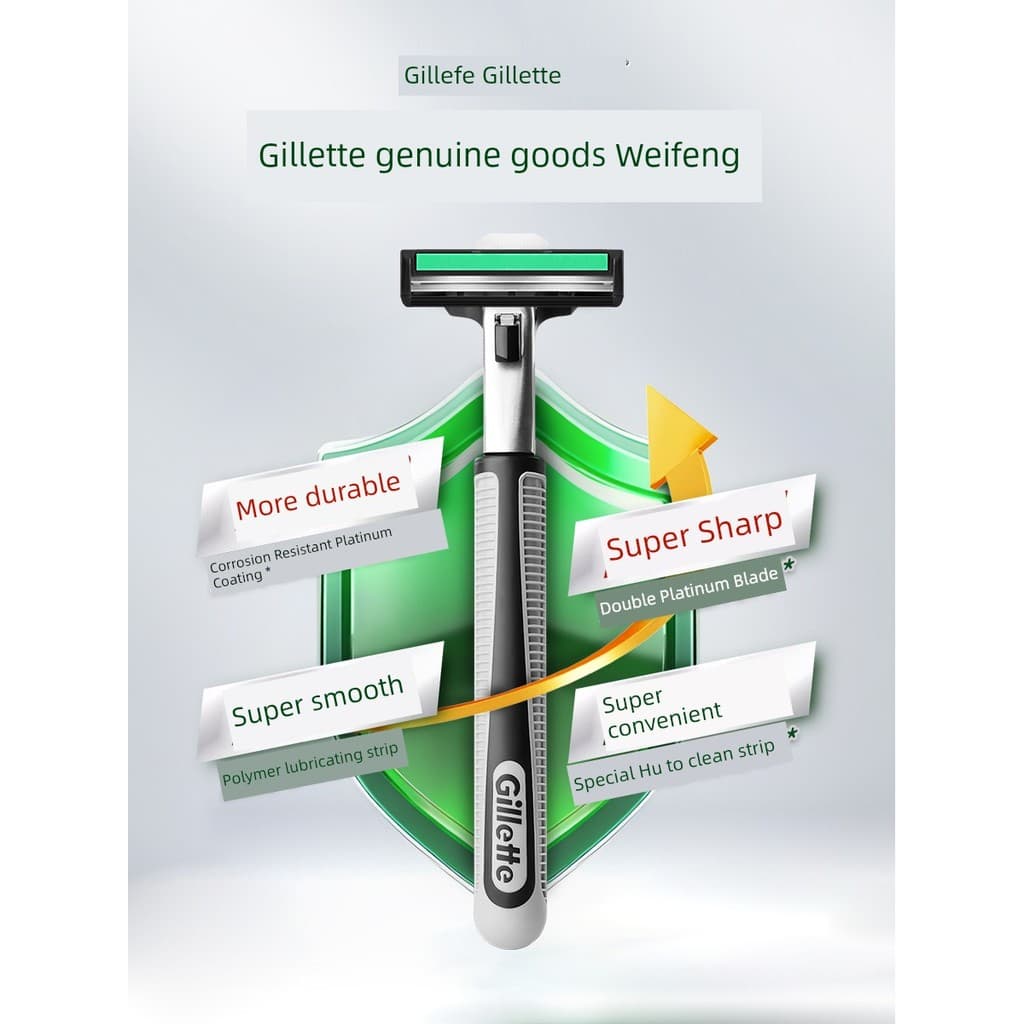 Lâmina dupla portátil Manual masculina Gillette