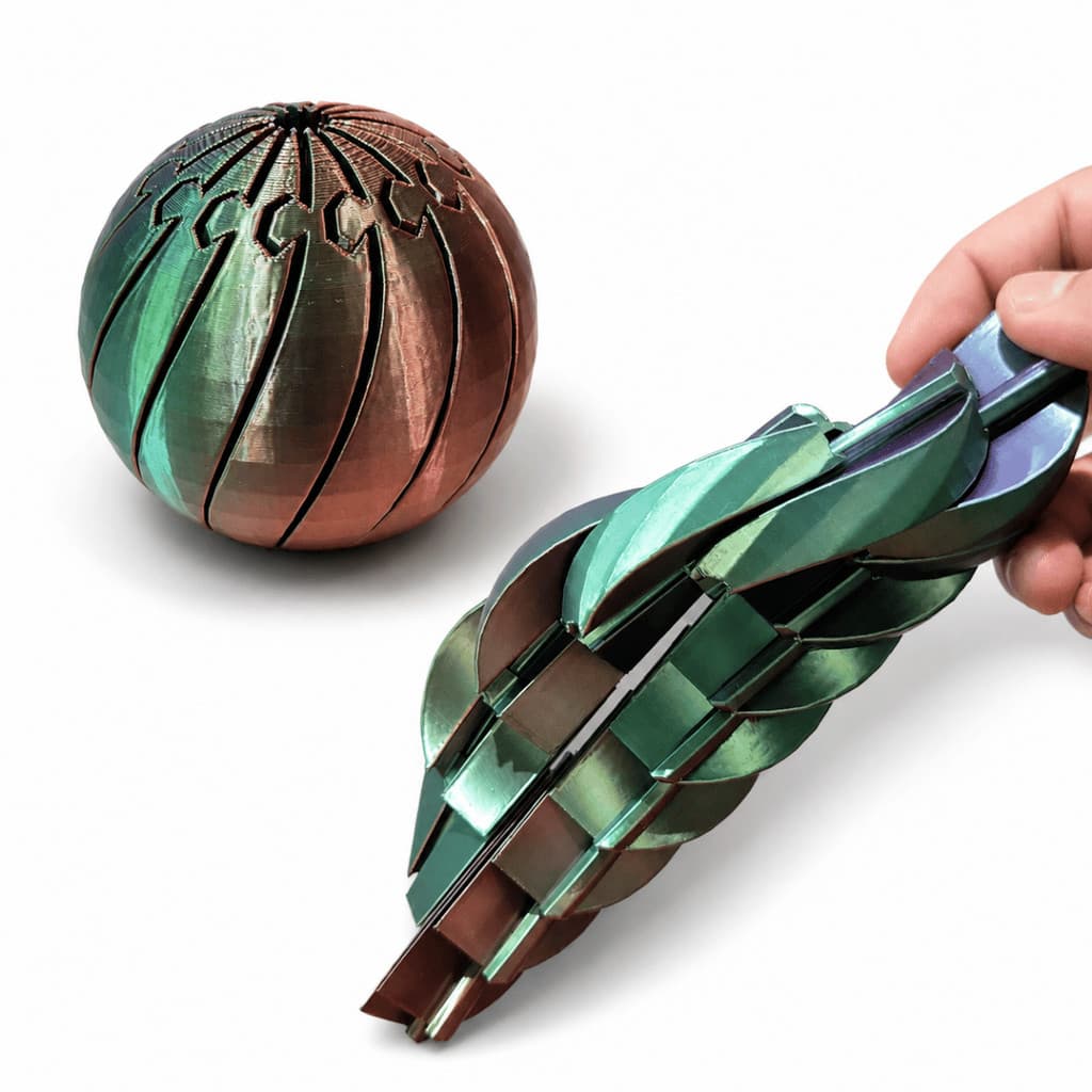 Bola Spiral Infinita Brinquedo Sensorial Fidget Antiestress