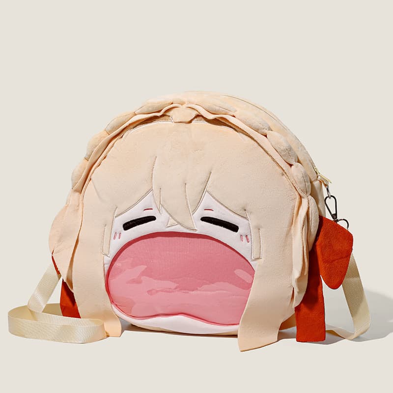 2026 Violet Evergarden Grande Boca Dor Bolsa Anime Mercadoria Verit Pelúcia Crossbody Mochila Saco de Dor Presente