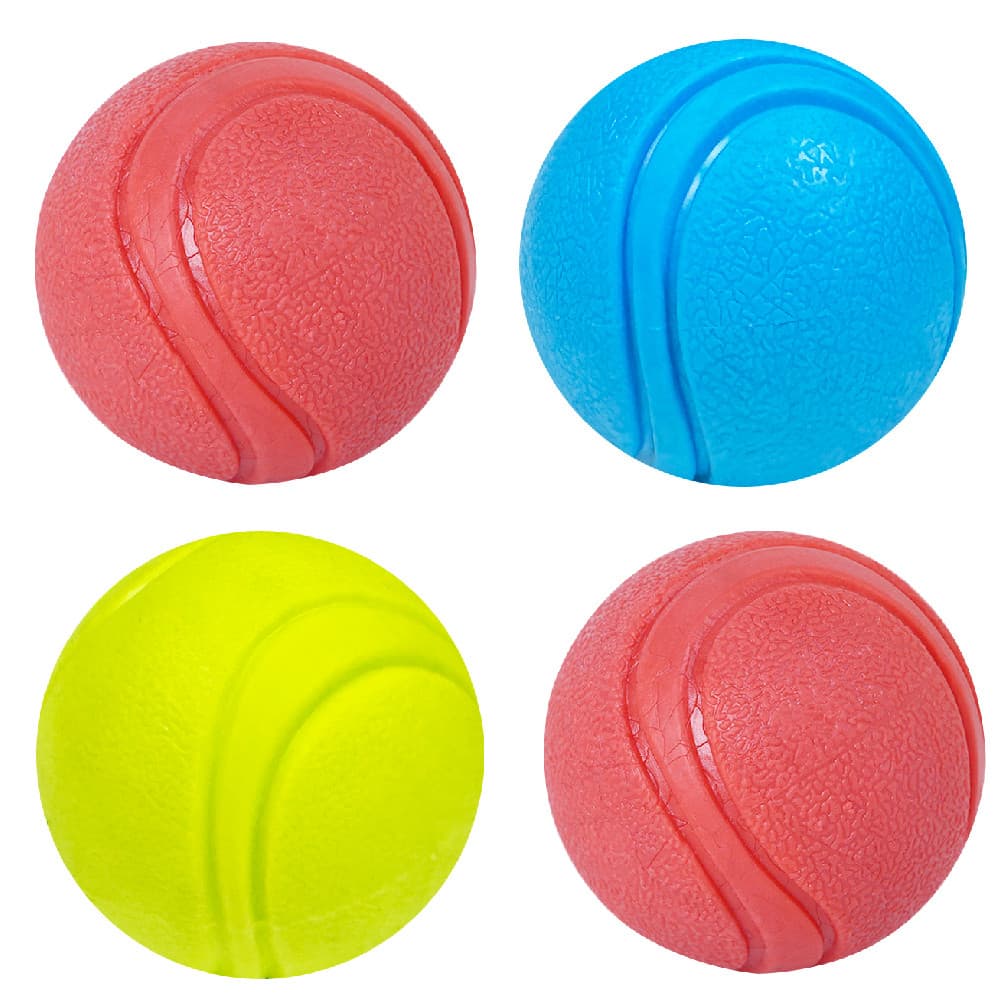 Bola saltitante sólida resistente à mordida para animais de estimação, bola de treinamento para cães, bola resistente à