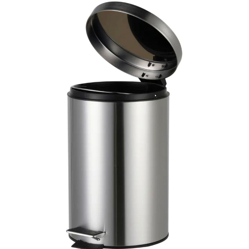 Lixeira Inox Com Pedal E Balde Interno Lixeira de Cozinha 7 Litros Para Saco de Lixo Pequeno Grande Moderna