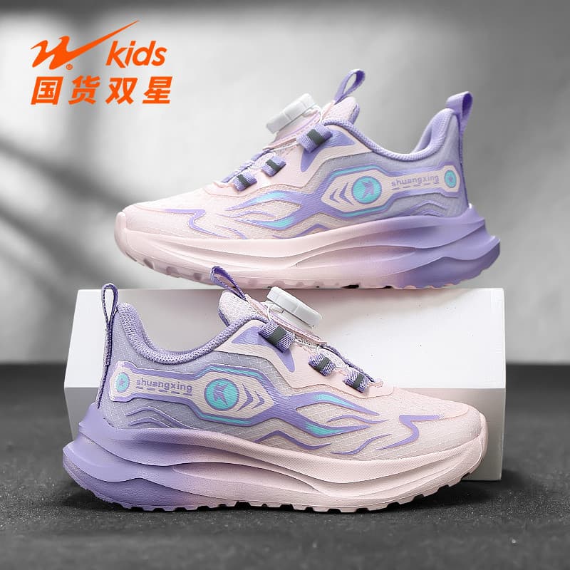 Dupla estrela meninas sapatos esportivos 2026 primavera verão novo estilo sapatos infantis sola macia meninas sapatos de