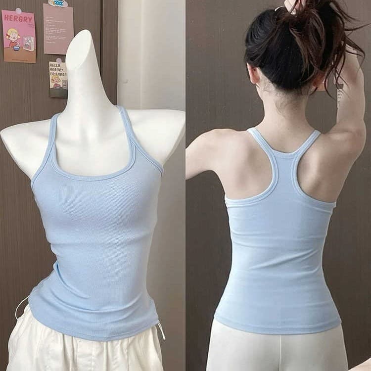 Versão coreana Halter pescoço estilingue almofada de peito de uma peça desgaste exterior puro desejo bonito volta sem ma