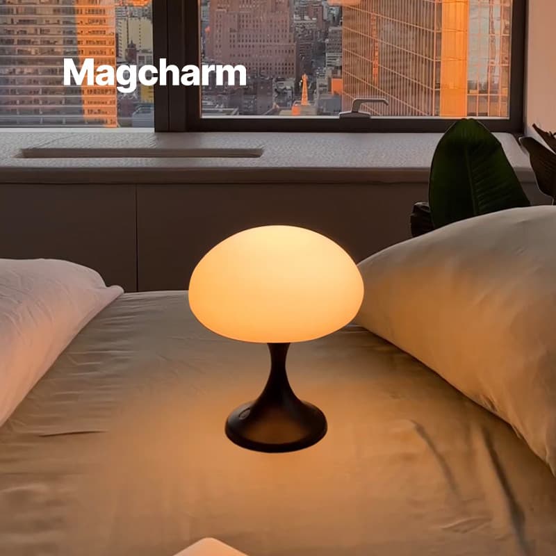 Knok Magcharm Magcharm Mesmo 正 Lâmpada de água-viva Abajur de mesa Quarto Abajur de cabeceira Atmosfera Lâmpada de decor