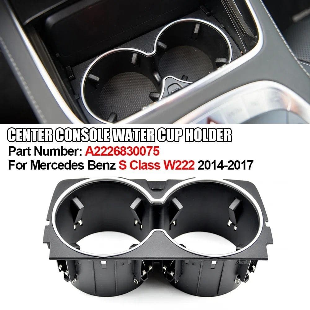 Interior Do Carro Console Central Bebidas Suporte De Copo De Água Armazenamento Capa Para Mercedes Benz S-Class W222 201