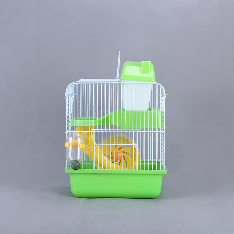 Gaiola para hamster de estimação, roda pequena de castelo, camada dupla, três linhas, suprimentos para hamster, villa, c