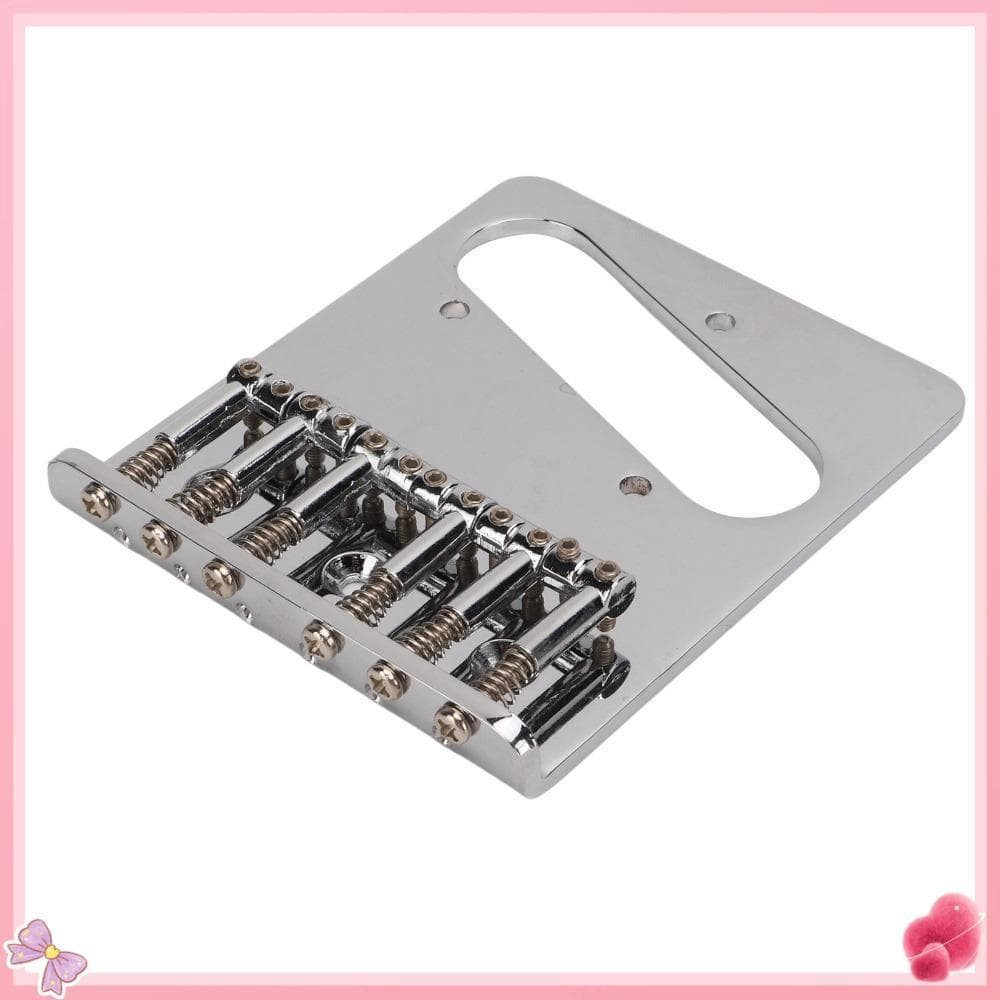 Substituição Da Ponte De Guitarra , Elétrica Com Design Em Forma De L 6 Metal Prateado