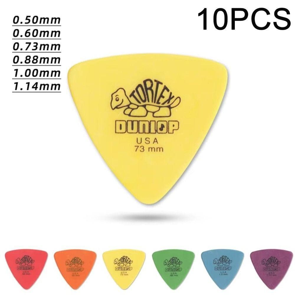 10 Peças De Palhetas Para Guitarra Elétrica , Estilo Antiderrapante 0.5/0.6/0.73/0.88/1.0/1.14 Mm Dunlop , Delrin