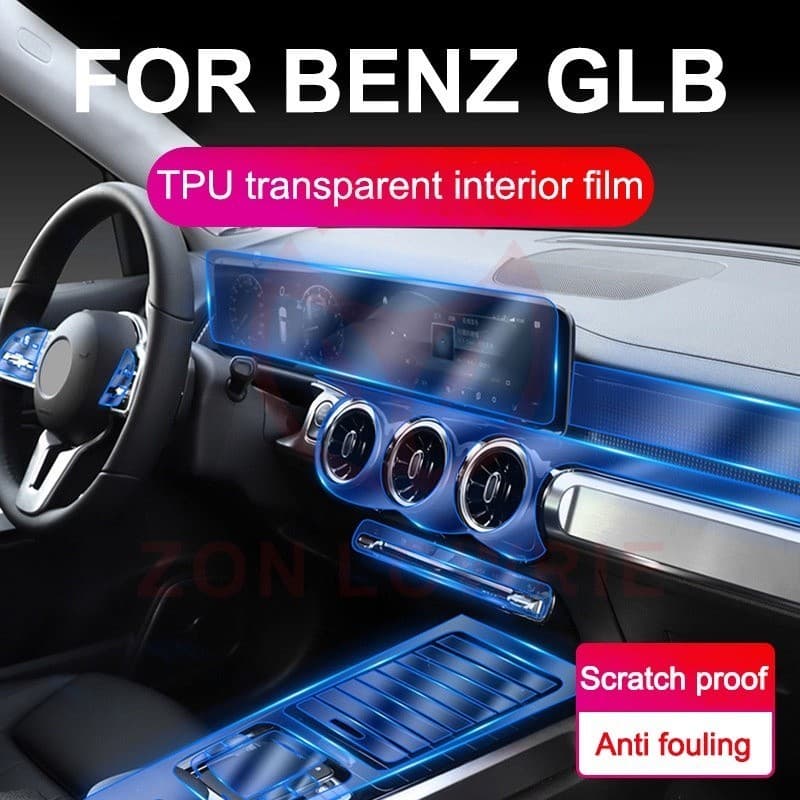 Adequado Para 20-22 Mercedes-Benz GLB200 Filme Interior Do Carro Tela De Controle Central Modificada Ar Condicionado Tra