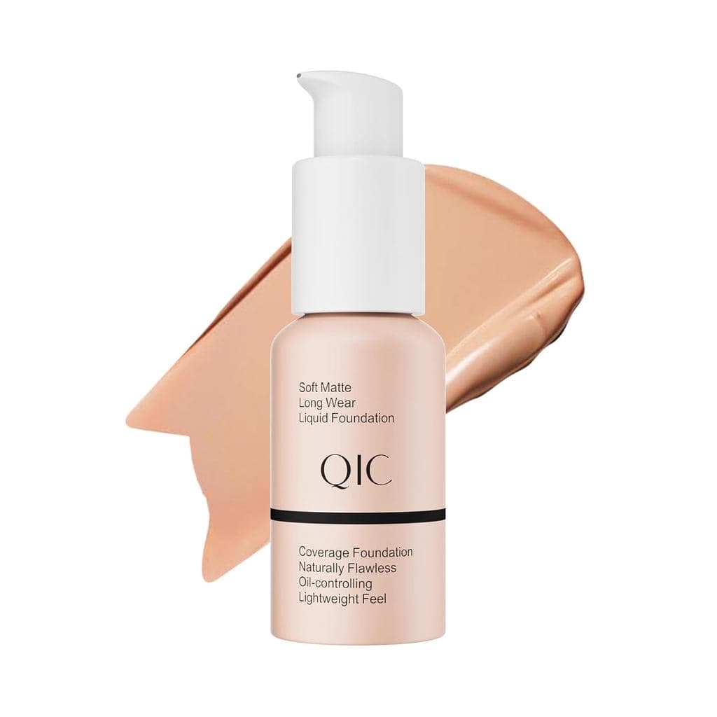 Base Líquida para Maquiagem, Base de Cobertura Total + Base Matte para Maquiagem Facial que Uniformiza o Tom, Acabamento