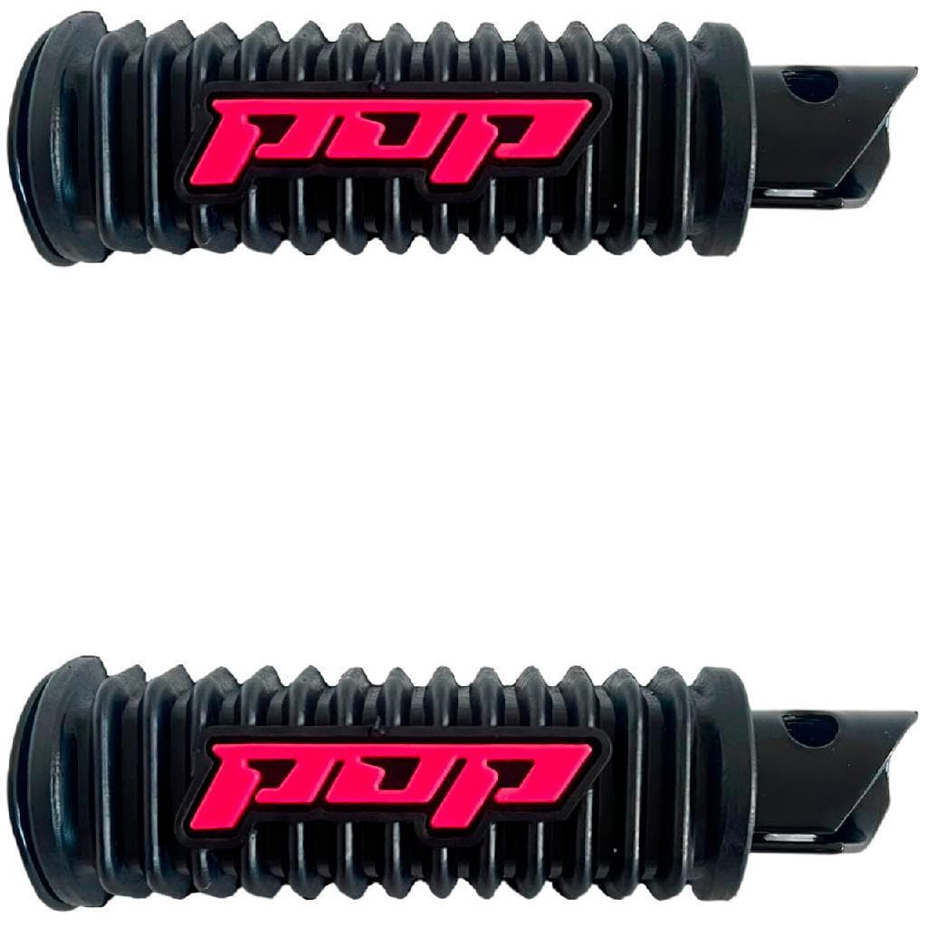 Pop 100 Modelo 2012 Par Pedaleira Traseira Retrátil Moto - Rosa Pezinho Pedal Apoio Articulada Garupa Honda