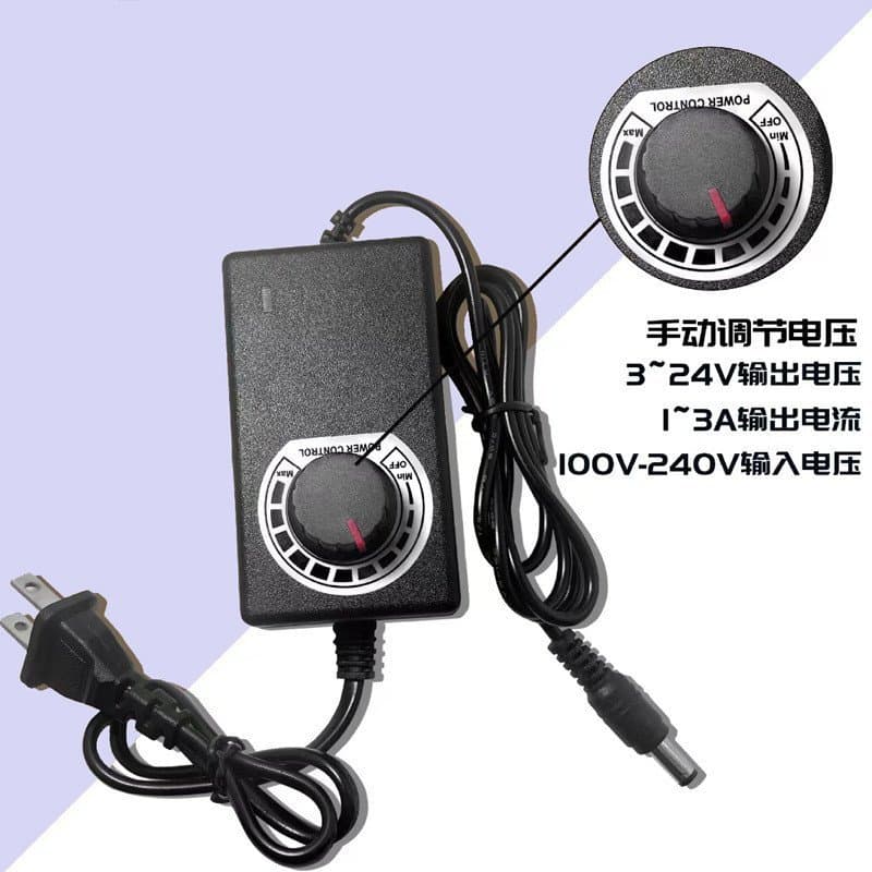 Novo controlador de velocidade ajustável 220V para 12V, transformador para churrasqueira, ventilador e controlador de ve
