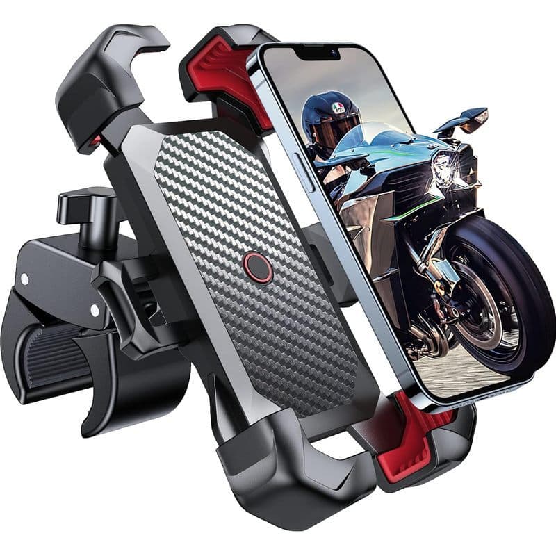Suporte Para Telefone Motocicleta JOYROOM , [1s Auto Lock] [100mph Militar Anti-Shake] De Bicicleta Instalação Rápida De