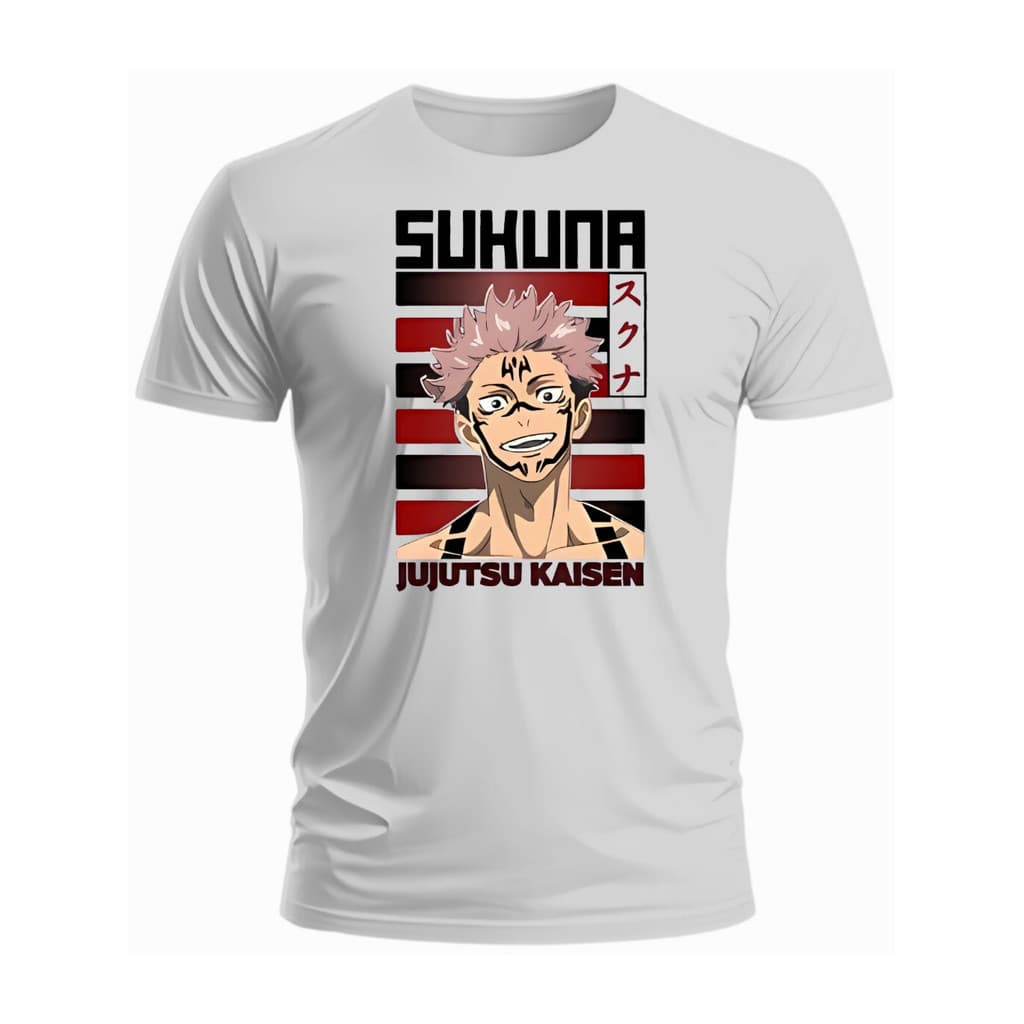 Camiseta Anime Jujutsu Kaisen Camisa Sakuna Yuji Itadori 100%Algodão