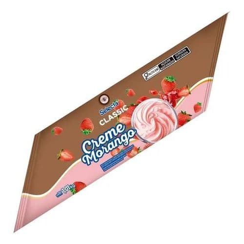 Recheio Creme Morango Bag 1kg Selecta