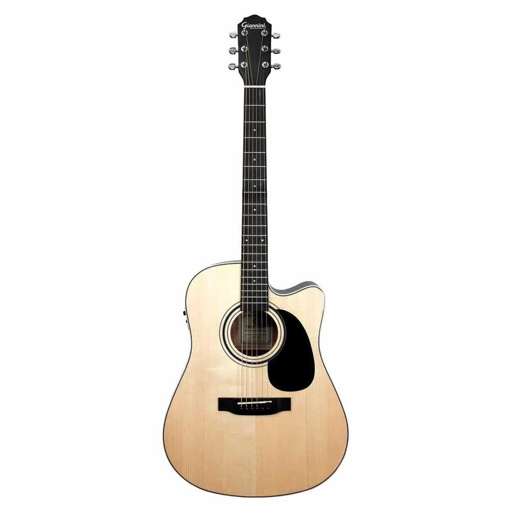 Violão Giannini Elétrico Folk Perf Deluxe Maciço Fishman