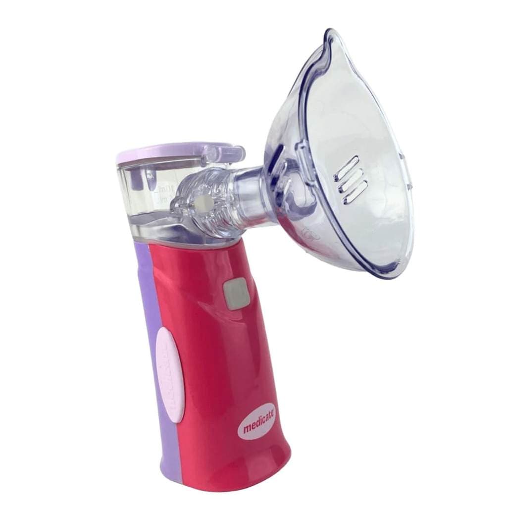 Inalador Nebulizador Bateria Recarregável Medicate Baby Rosa