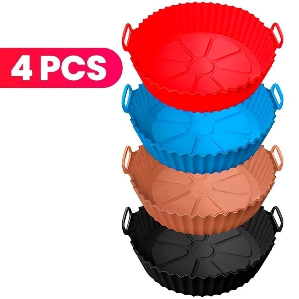 Fritadeira de ar de Silicone/forno de micro-ondas/forno molde de cozimento Universal reutilizável antiaderente flexível
