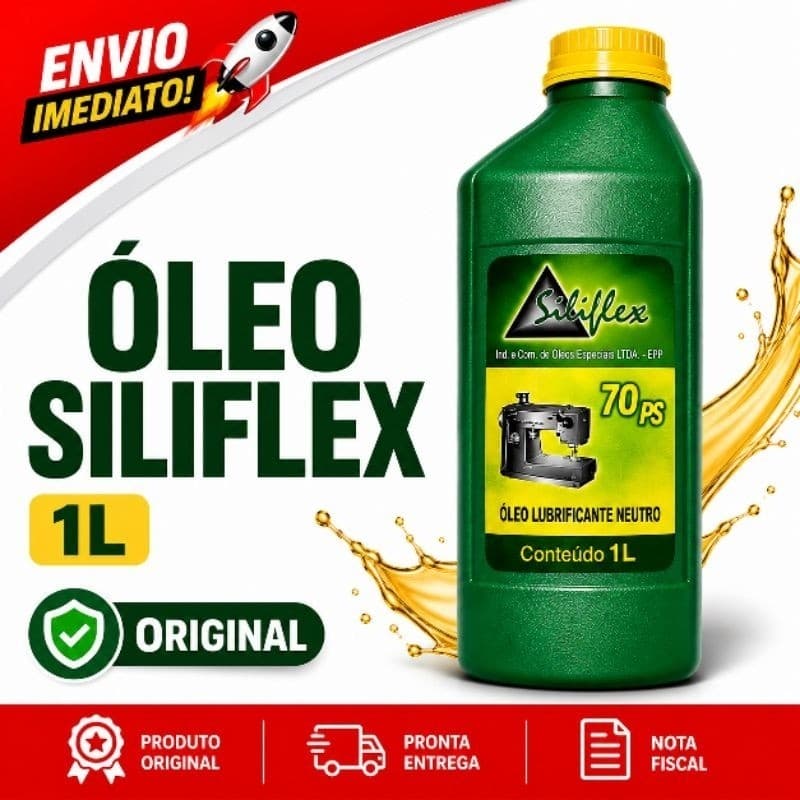 Oleo Siliflex 1L Original Maquina Costura Industrial Reta Nao Mancha