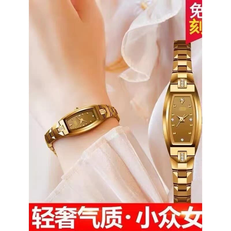 Marca de moda certificação suíça relógio feminino mecânico totalmente automático luz luxo nicho pulseira à prova dwaterp