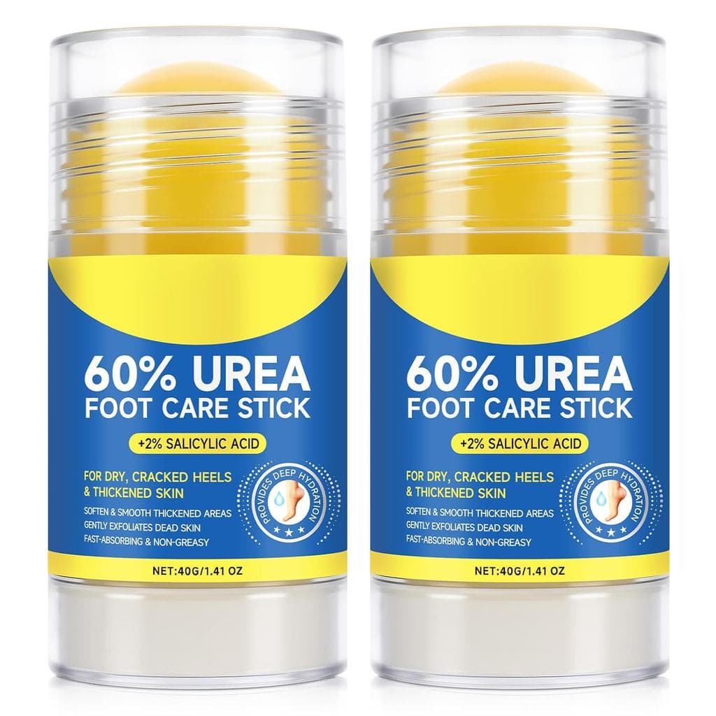 Pacote com 2 unidades de Creme Hidratante para os Pés com 60% de Ureia e 2% de Ácido Salicílico, para Pés Secos e Rachad