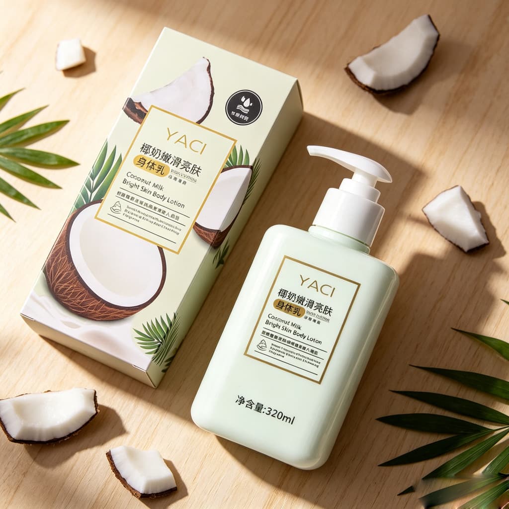 Yazi coco leite fragrância loção corporal hidratante hidratante loção corporal creme de pele corpo inteiro hidratante An