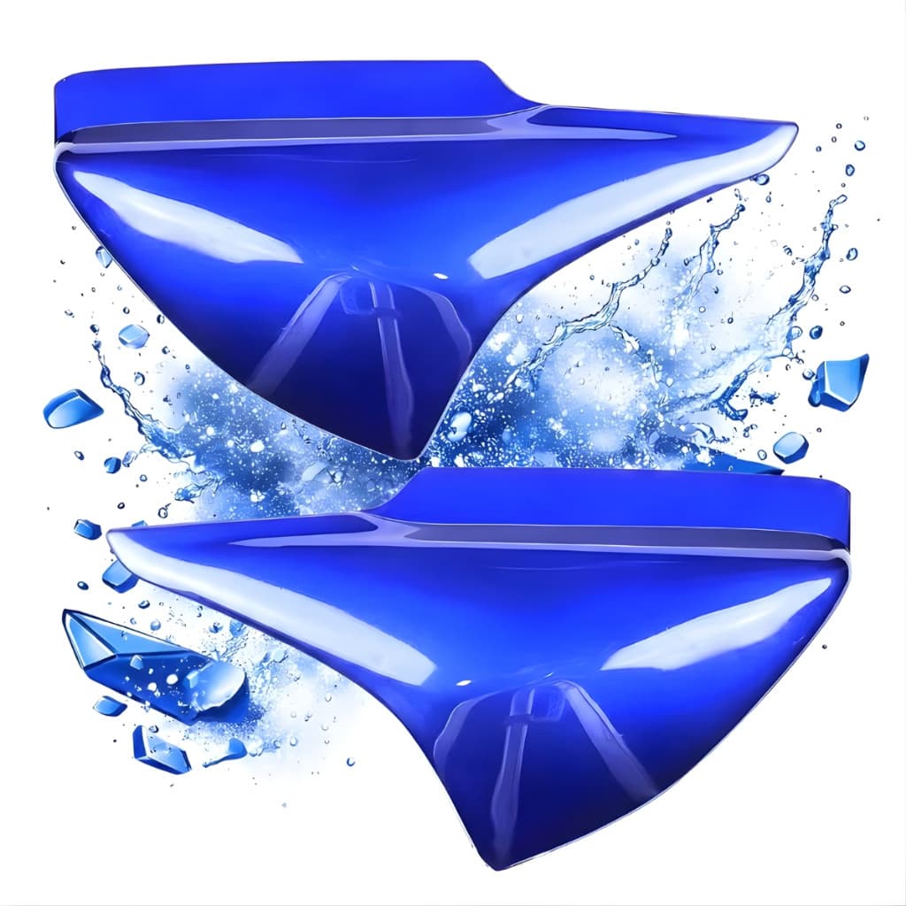 Carenagem Par Tampa Lateral Titan 150 Azul 2004 2005 2006 2007 2008 Pintado Envernizado