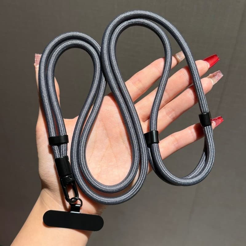 Alça transversal para celular com proteção anti-queda de 360 graus °     Cordão ajustável e rotativo para celular, monta