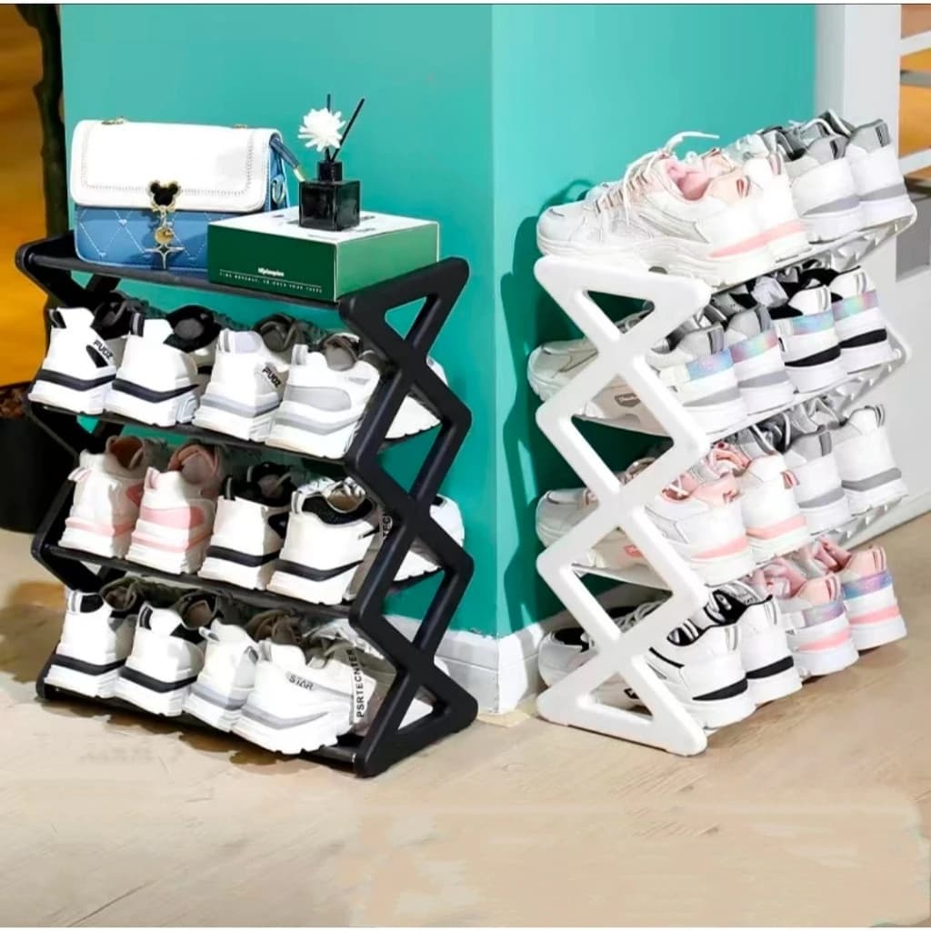 Sapateira Rack Organiza Prateleira Salto Caixa Saco Sapato Suporte Tênis Sandália Chinelo Tamanco
