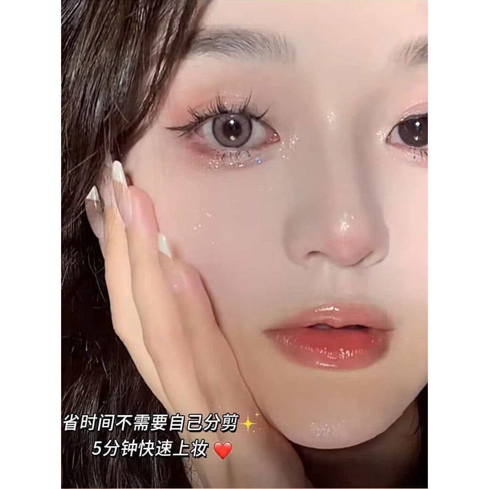 Li Jiaqi recomenda trilogia preguiçosa cílios postiços pequeno diabo único Cluster pena leque cílios cílios fada livro d