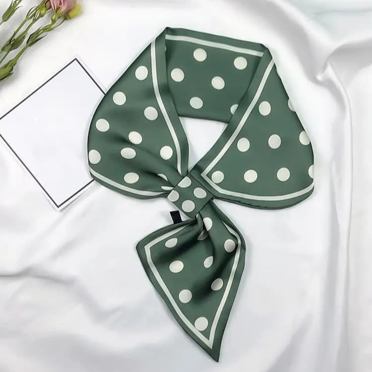 Lenço/lenço de seda elegante, moderno e versátil, estilo coreano, para mulheres.