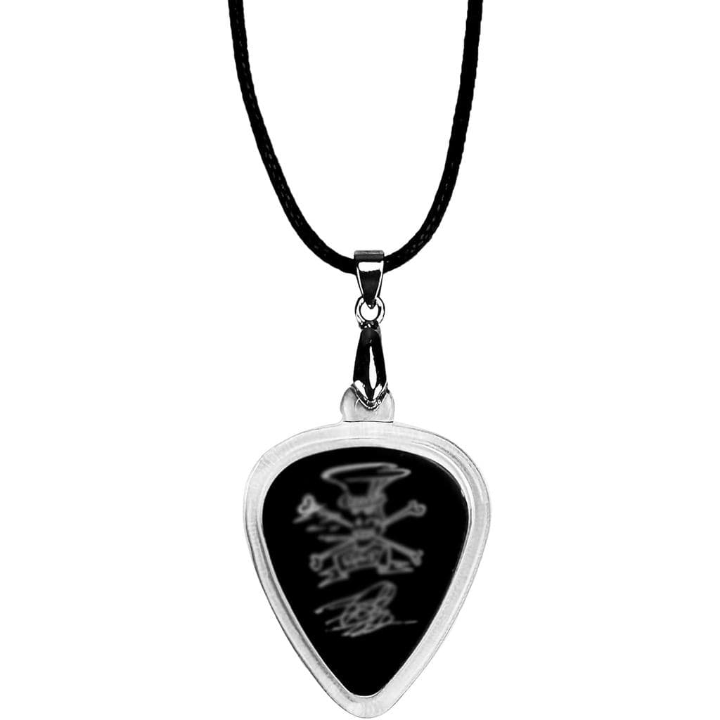 Colar Porta-Palhetas de Guitarra Musuin, Pingente de Armazenamento em Acrílico, Usável como Colar ou Chaveiro, Armazenam
