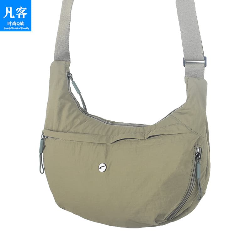 Hong Kong genuíno 2026 novo estilo bolsa feminina leve Casual saco do mensageiro dos homens Commuter simples bolsa de lo