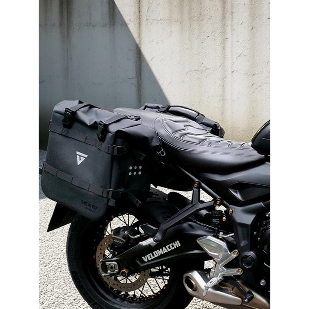 Trident trident tridente660 Suporte dobrável suspenso de liberação rápida Retro Bolsa lateral à prova d'água Cai