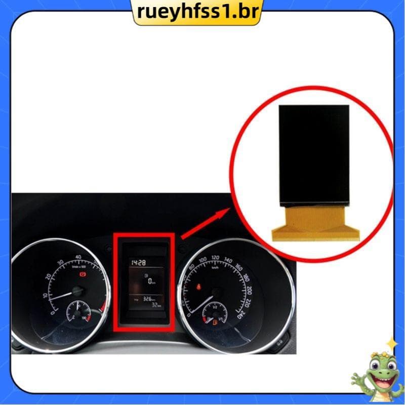 Para Excelente Cabo Flexível Instrumento Médio Tela LCD Velocímetro Do Carro Pixel Reparação Substituição Display