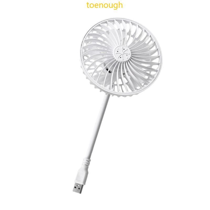 Toe USB Ventilador Portátil Escritório Desktop Pequeno Dormitório Baixo Ruído Adaptador Energia