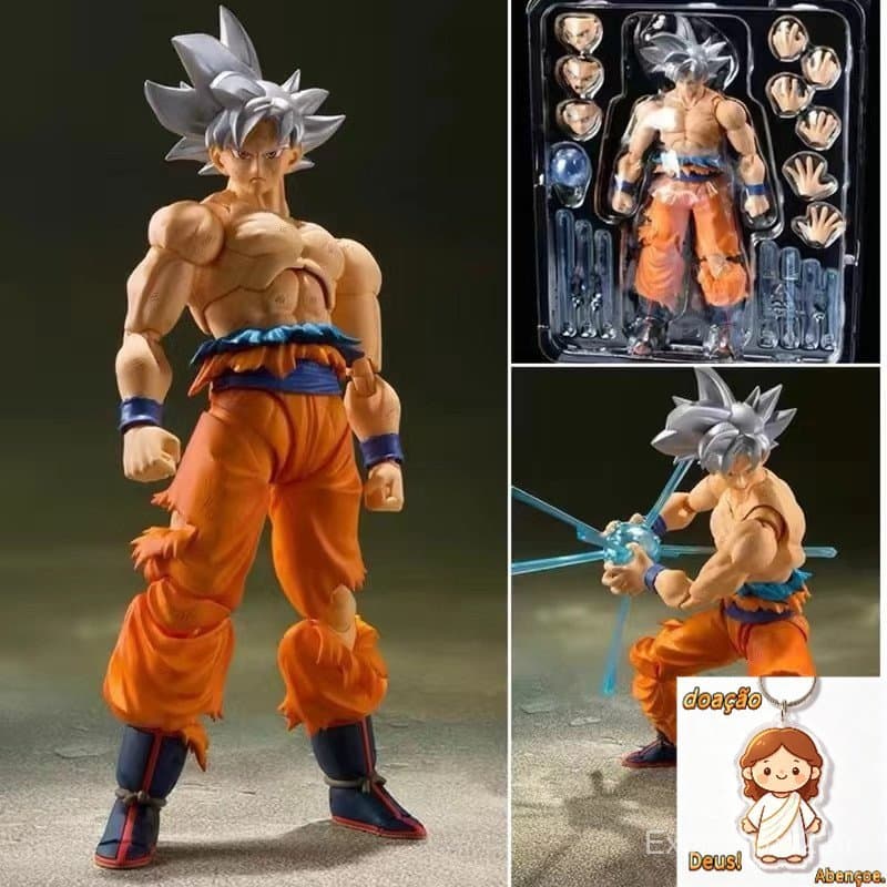 Goku Instinto Superior 15 cm Articulado Boneco Dragon Ball Z