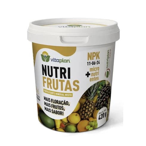 Fertilizante Frutas 3x1 Adubo Npk 11-06-24 420g Vitaplan