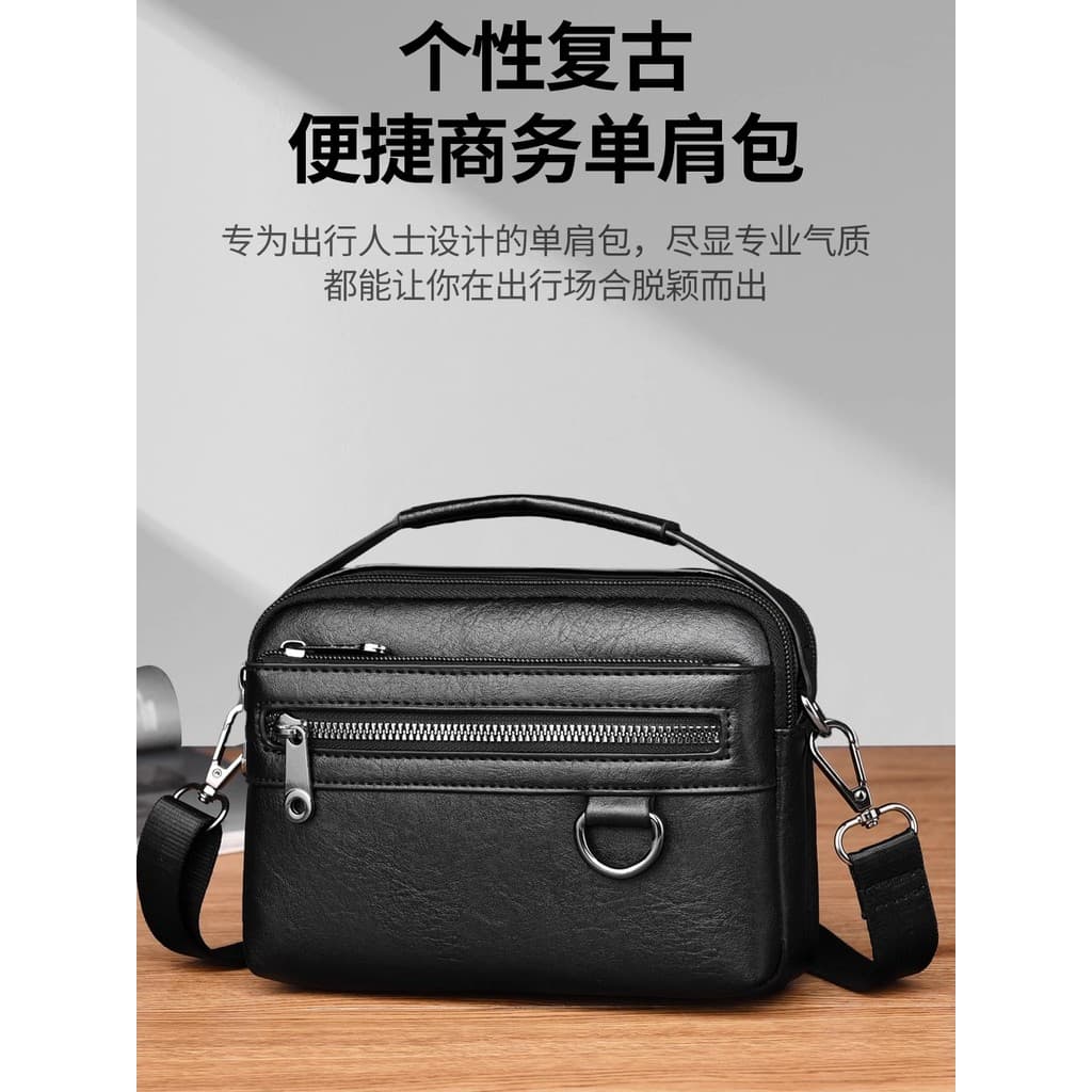 2025 novo estilo bolsa de ombro masculina saco do mensageiro Casual Horizontal mochila bolsa pequena bolsa de ombro pend