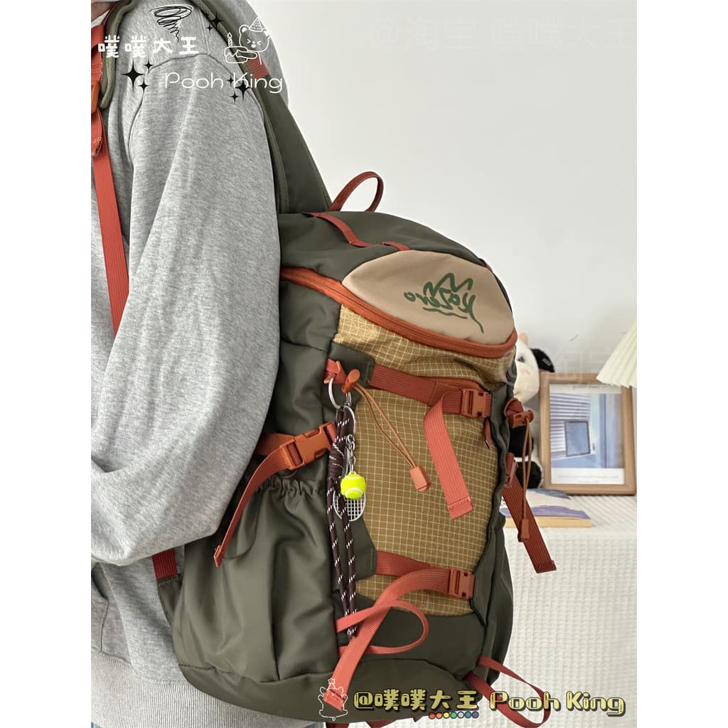 Leve estilo ao ar livre mochila esportiva feminina de grande capacidade à prova dwaterproof água caminhadas escalada mon