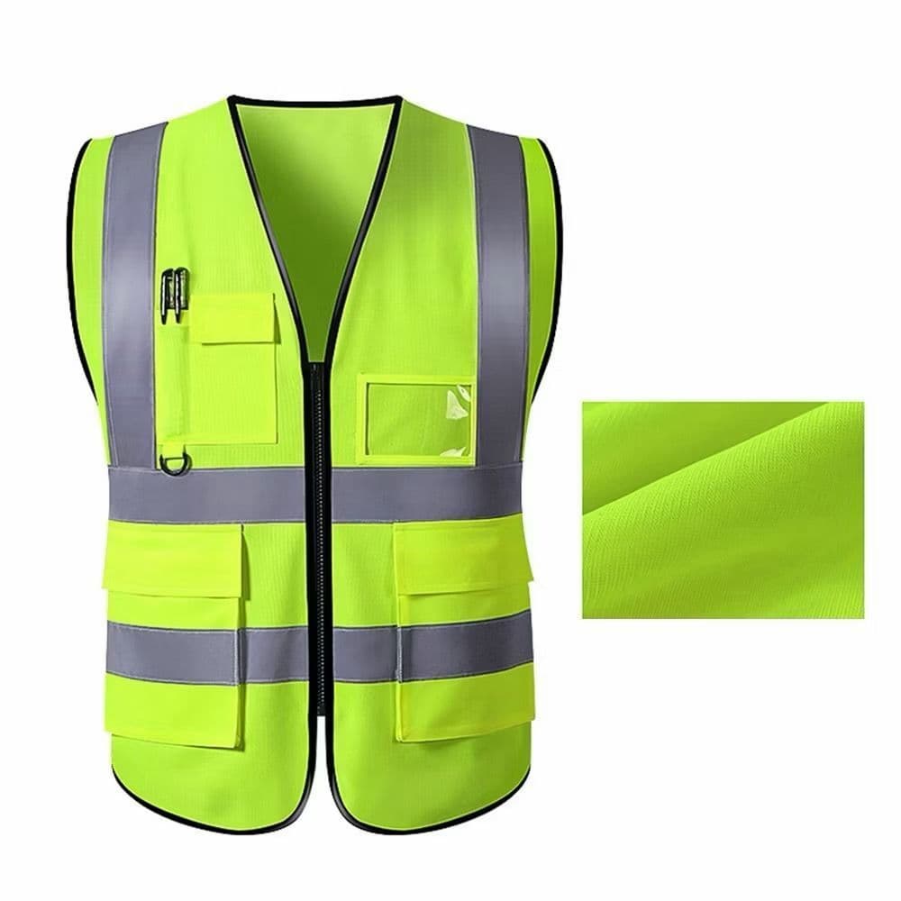 Colete Refletivo De Segurança Cor Brilhante De Trânsito De Múltiplos Bolsos Mineradores De Carvão Vegetal Uniform