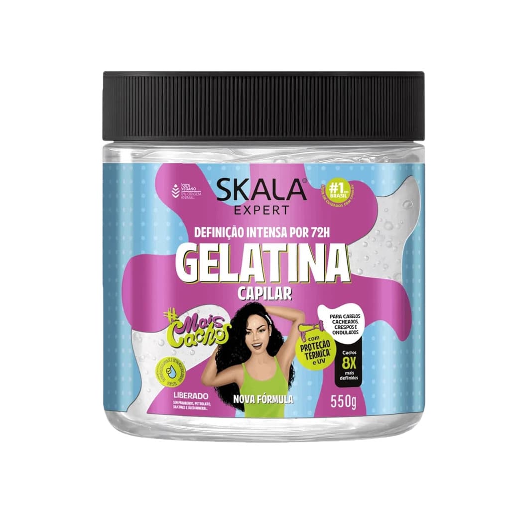 Gelatina Skala Mais Cachos 550gr