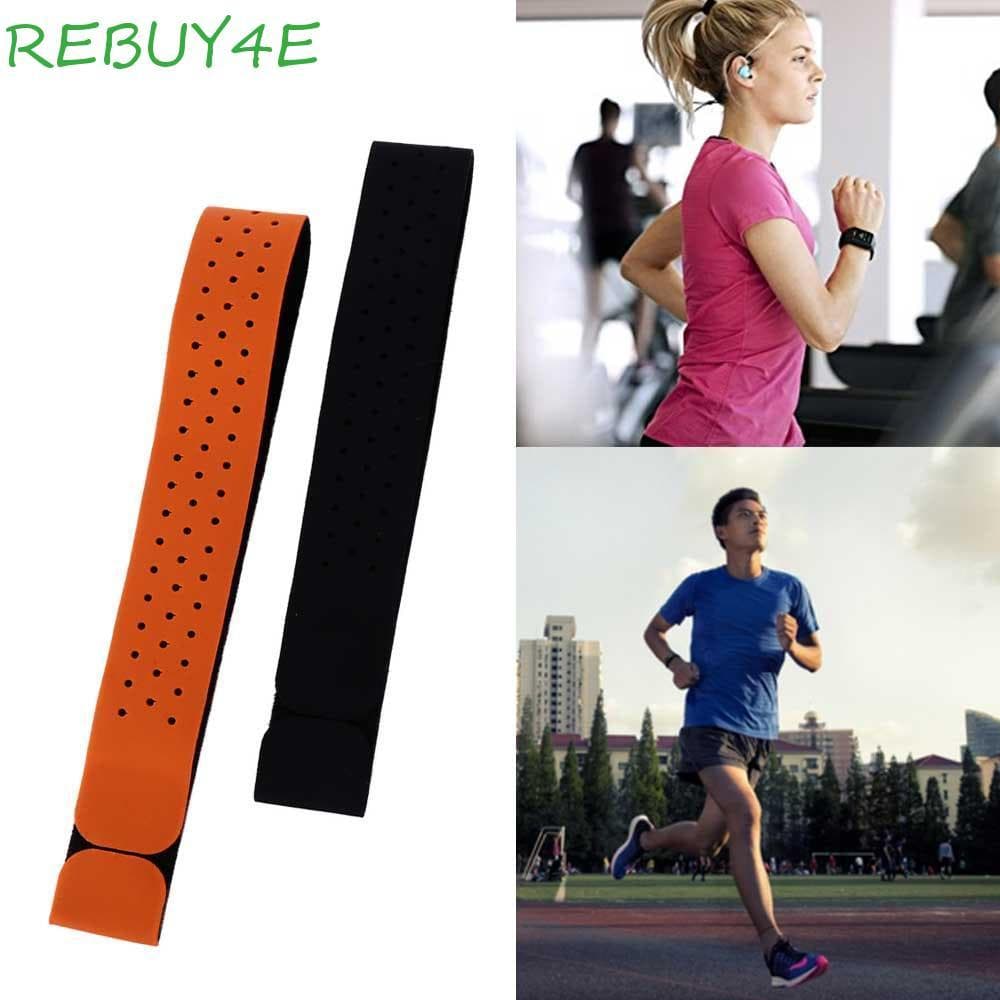 REBUY4E Braçadeira De Freqüência Cardíaca Pulseira Bluetooth De Relógio Fitness Ajustável Cinta Peito