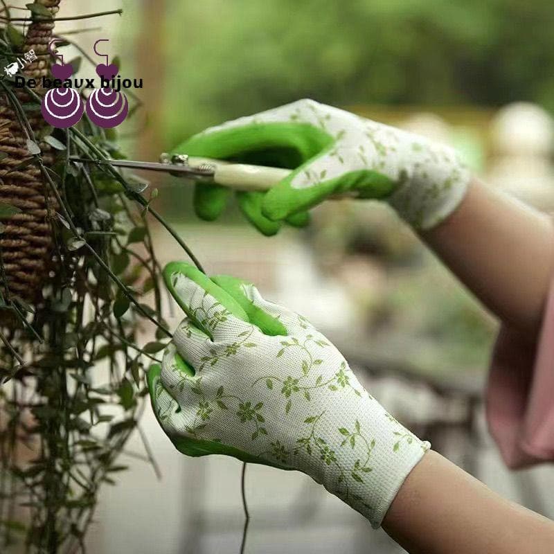 Boas Luvas De Jardim Tamanho Único Para Mulheres Trabalho De Látex De Espuma Respirável , Jardinagem Paisagem DIY Borrac