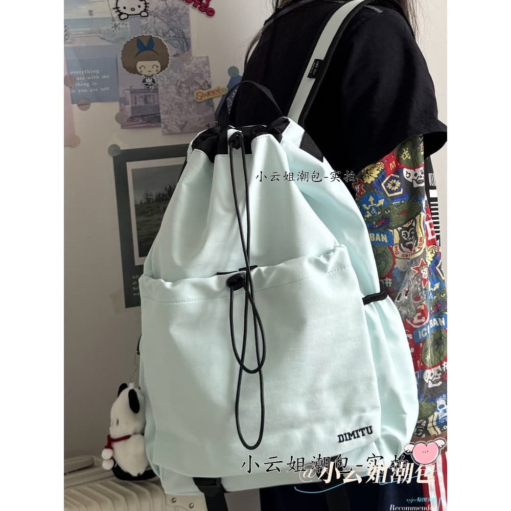 2025 verão Badminton mochila leve mochila de viagem feminino ao ar livre montanhismo esportes grande capacidade saco cor