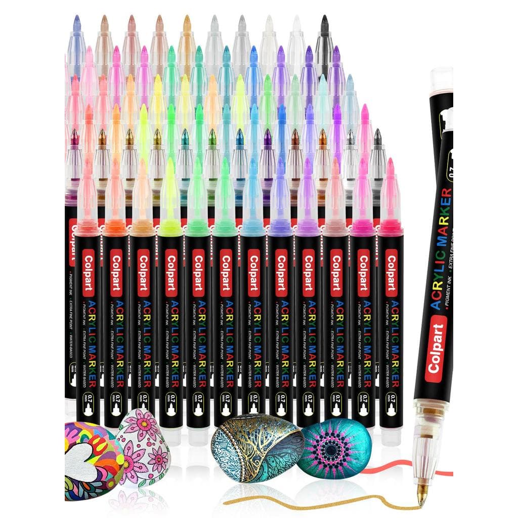 Marcador acrílico de secagem rápida DIY Graffiti gancho linha caneta arte conjunto marcador de tinta acrílica