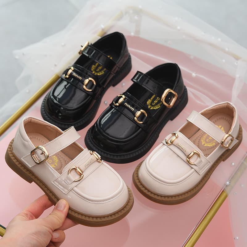 Meninas sapatos de couro crianças estilo britânico único sapatos femininos 2026 primavera outono novo estilo moda prince