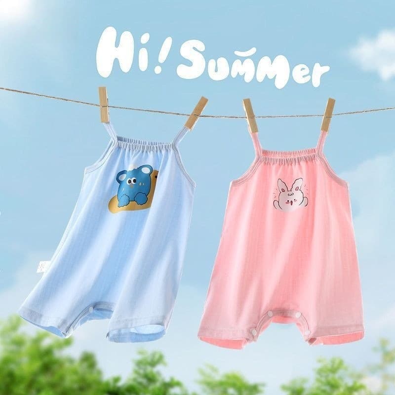 Bebê verão macacão bebê fino recém-nascido sem mangas roupas camisola macacão colete das mulheres dos homens macacão pij