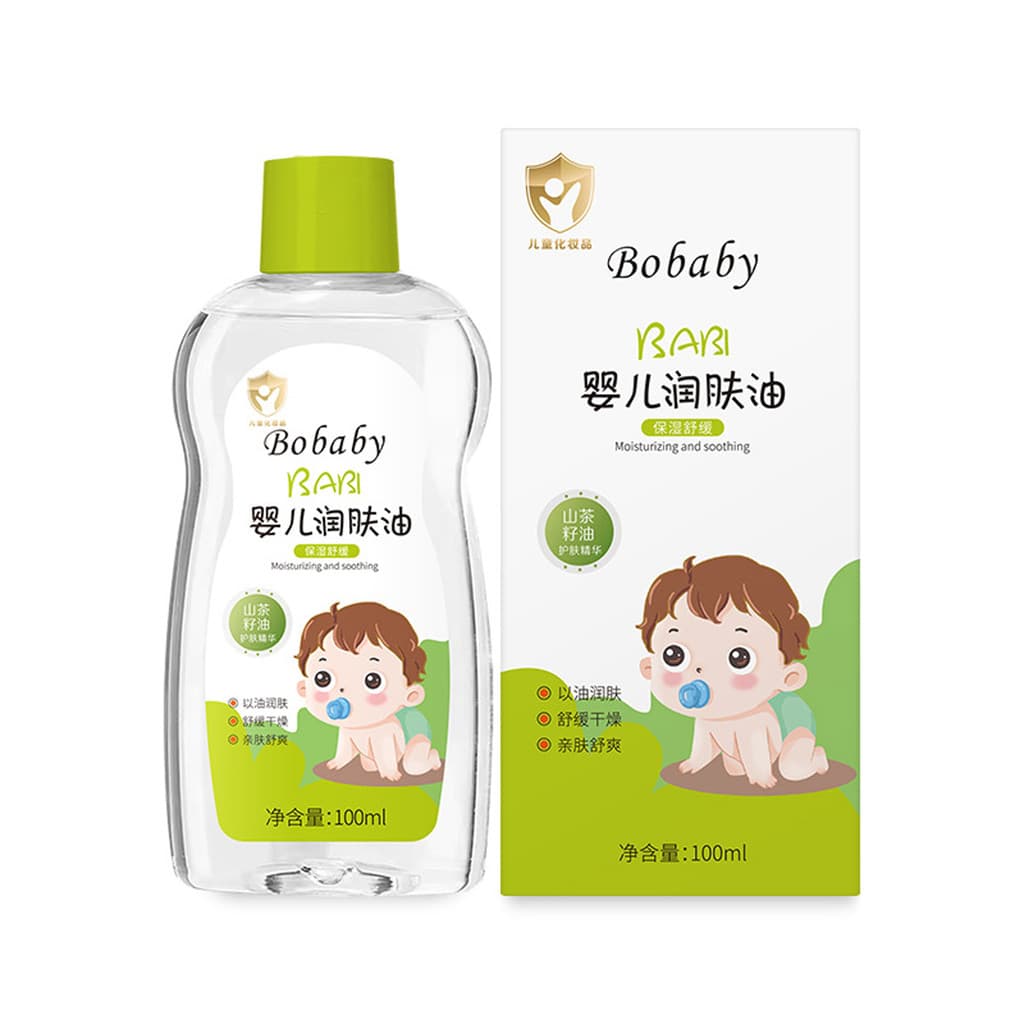 Bobaby Óleo Hidratante para Bebês 100ml Óleo para Cuidados com a Pele do Bebê Hidratante Nutritivo Hidratante Calmante S