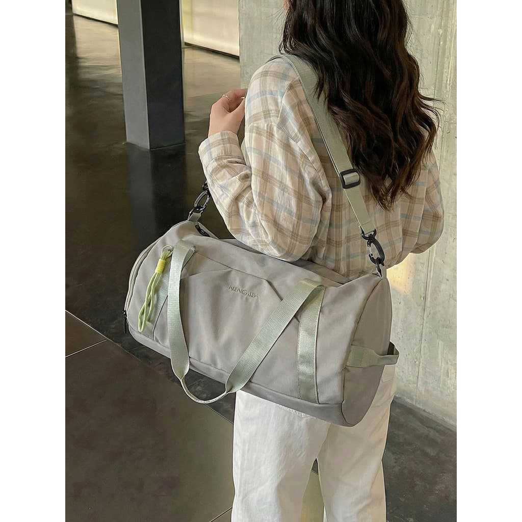Grande capacidade bolsa feminina Fitness Yoga dança saco de ombro saco de viagem leve All-Match Casual independente sapa